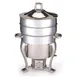 Steelite DW06SDHSS Soup Chafer, Marmite Hinged, 6 Qt 11.75"W x 10.25"D x 19.5"H, 18/10 Stainless 1 image