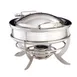 Steelite DW06UHMSS Chafer 2‑Gal (8 qt) Round 18.25"W x 15.75"D x 12.5"H Cover Induction‑Ready Canned 1 image