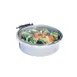Steelite DW06WGH7SS Induction Chafing Dish, 2‑Gal (8 qt), 20"W×16"D×6"H, Glass Lid, 18/10 Stainless 1 image