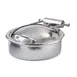 Steelite DW06WGHMSS Induction Chafer, 2‑Gal (8 qt), 18.25"W×15.75"D×6.0"H, Stainless, Hinged Cover 1 image