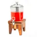 Steelite DW07JLWDT Uninsulated Beverage Dispenser, 2.0‑Gal Juicer, Brown Wood Base, Poly Container 1 image