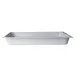 Steelite DW08FPWT - 8 Qt Rectangular Food Pan For Hinged Chafer, White Stainless Steel, 5-8 Qt 1 image