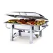 Steelite DW08QKHSS Chafer, 8‑Quart Stainless Steel, 24.25"W x 14.75"D x 12"H, Cover, Induction 1 image