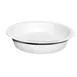 Steelite DW64RFPPOR Chafing Dish Food Pan, 4‑Quart Round Porcelain White, 12" W x 12" D x 2.75" H 1 image