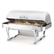Steelite DW78RFDSC 2‑Gal (8 qt) Stainless Steel Chafer 26.5"W×19"D×19.5"H, Roll‑Top, Induction Ready 1 image