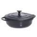 Steelite DWG4 5‑Quart Cast Iron Chafer, Black, 16"W x 12"D x 6.5"H, Lift‑Off Cover, Induction Ready 1 image