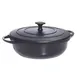 Steelite DWG4F Chafing Dish - 4 Qt Cast Iron, 16"W x 12"D x 6.5"H, Black, Cover, Induction Ready 1 image