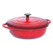 Steelite DWG4R - 5 Qt Cast Iron Chafing Dish, Red, 16.0" W x 12.0" D x 6.5" H, Induction Canned Heat 1 image