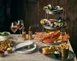 Steelite GWSFS32235V - 3‑Tier Seafood Stand, 14"×13‑16", Stainless Steel, Dishwasher Safe - 1/Case 1 image