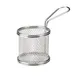 Steelite GWSVBR09 Fry Basket, 6.75" x 3.625" x 5.625", Stainless Steel, Dishwasher Safe - 6/Case 1 image