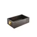 Steelite GWWDD-3218BK Display Drawers, 12.75" x 10.5", Black Wood, Hand Wash Only - 6/Case 1 image