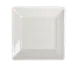 Steelite HL08500 - 7-3/8" Square China Plate, Rolled Edge, Undecorated, Fine Dining Use - 1 Dozen 1 image