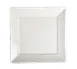 Steelite HL08700 - 10" Square China Plate, Rolled Edge, Homer, Undecorated Finish - 1 Dozen 1 image