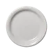 Steelite HL1461100 - 6.625" White Round China Plate, Rim, Oven Safe to 425°F, 12/Case - 1 Dozen 1 image