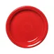Steelite HL1461326 6.625" Round Scarlet China Medium Rim Plate, Oven Safe to 425°F - 1 Dozen 1 image