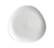 Steelite HL20176800 - Triangular China Plate, 9-3/8" Diameter, Flat Coupe Rim, Dinnerware - 1 Dozen 1 image
