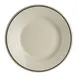 Steelite HL2031743 - 7.125" Round China Plate, Rolled Edge, White Homer Ivory Black Line - 1 Dozen 1 image