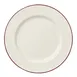 Steelite HL20463931 - 8.25" Round Rolled Edge China Plate, Maroon Line, Premium Dinnerware - 1 Dozen 1 image