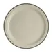 Steelite HL2241743 - 9" Round China Plate, Narrow Rim, White Homer Ivory Black Line, 1 Dozen 1 image