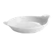 Steelite HL4350AWHA - 7" Round Au Gratin Dish, 14 oz, Hall China White, Handled - 1 Dozen 1 image