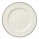 Steelite HL4441743 - 10.625" Round Rolled Edge China Plate, Black Line Finish - 1 Dozen 1 image