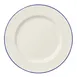 Steelite HL44463929 - 10.625" Round Rolled Edge China Plate, Blue Line Finish - 1 Dozen 1 image