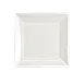 Steelite HL6936000 - 10" Square China Plate, Rolled Edge, Medium Rim, Pristine Finish - 1 Dozen 1 image