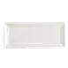 Steelite HL6956000 Rectangular China Tray, 4-7/8" x 11-1/8", Rolled Edge, Homer Pristine - 1 Dozen 1 image