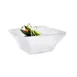 Steelite KMK2803SH Square Plastic Bowl, 8" L x 8" W x 3½" H, White Resin, Dishwasher Safe - 2/Case 1 image
