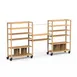 Steelite MGCCAN01NSXW Canvas Self Service Buffet Table, Steel Casters, Mogogo Finish, Canvas 1 image