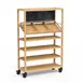 Steelite MGCCAN03NSXW Canvas Grab-And-Go Signage Unit, Steel Frame Casters, Canvas 1 image