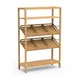 Steelite MGCCAN04NSXF Canvas Farm‑To‑Table Top, Natural Brushed Stainless Steel Legs, Canvas Finish 1 image