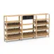Steelite MGCCAN06NSXF Canvas Wine Display, Brushed Steel Legs, Mogogo Canvas, 48" W x 30" H 1 image