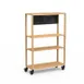 Steelite MGCCAN15NSXW Canvas Dessert Station, Stainless Steel Casters, Canvas Finish 1 image