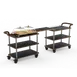 Steelite MGCRNX25MSXX Mogogo Roll'n Mini Coffee Break Station, Nero Marquina Marble, Brushed Stainless Steel, Leather Handles 1 image