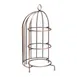 Steelite UCT7018 - Cylinder Stand 9.875" x 9.875" x 18.504" Stainless Copper, 3-4 Tiers 9"-12" 1 image