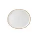 Steelite UCT7141 Oval White Porcelain Plate, 11.5" x 10.0" Porcelain - 18/Case 1 image