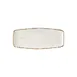 Steelite UCT9073 - 14.5" Rectangular Porcelain Dinner Plate, White Utopia Umbra - 6/Case 1 image
