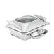 Steelite WLWI35UGT 4-Qt Rect Stainless Steel Chafing Dish, Glass Lid, Hinged Cover, Food Pan, Canned 1 image
