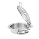 Steelite WLWI6UGT 7-Qt Chafing Dish, Stainless, Glass Lid, Cover, Canned Heat, Pan & Spoon Holder 1 image