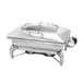 Steelite WLWI9LGL 8-Quart Chafing Dish, 23" X 11.5" X 6.25", Steel, Hinged Glass Lid, Heat Kit 2 image