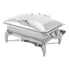 Steelite WLWI9LML 8-Qt Chafing Dish, 23"×18½"×16¾" SS, Lid, Stand w/2 Cups, Induction 1 image