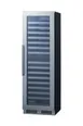Summit SDHWC98 Dual‑Zone Wine Cooler, Black Cabinet, Trimmed Glass Door, 16 Shelves, LED, 115V R600a 2 image