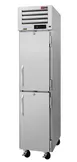 Turbo Air PRO-12-2R-N(-L) 1-Section Reach-In Refrigerator, 9.4 cu.ft., Stainless Steel, 2 Half Solid Doors, Top Mounted 1 image