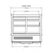 Marchia MDC120-ST 27" Countertop Display Case, 4.25 Cu Ft, Glass Doors, 2 Shelves, 33°‑54.6°F, R290 7 image