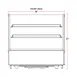 Marchia MDC121 Refrigerated Case, 28" Wide, 4.25 Cu Ft, Black, Sliding Glass Doors, 2 Shelves 7 image