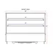 Marchia MDC161 Refrigerated Display, 34-3/4" Black, 5.7 cu ft, Sliding Glass Doors, 2 Shelves 8 image