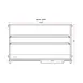 Marchia MDC201 Countertop Display Case, 47-7/8" Width, 7.1 cu ft, Sliding Doors, Shelves, 375W 110V 3 image