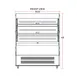 Marchia MDS200 39"  Grab-N-Go Open Air Merchandiser, Self Contained, 2 Shelves, 7 cu. ft. 2 image