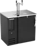 Beverage Air DDN36HC-B Draft Beer Cooler 36"W x 26"D x 49"H BlackTop 1/2 Barrel 1Col 2 Faucets 115V 1 image